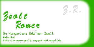 zsolt romer business card